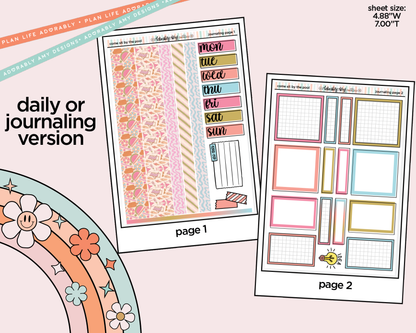 Journaling and Daily Planning Come Sit by the Pool Planner Sticker Kit