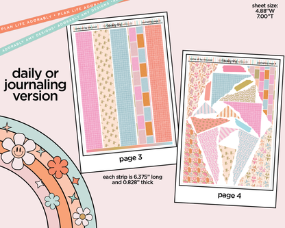 Journaling and Daily Planning Come Sit by the Pool Planner Sticker Kit