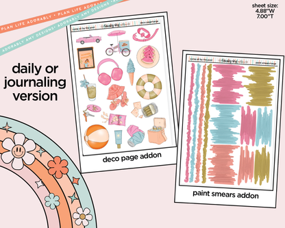 Journaling and Daily Planning Come Sit by the Pool Planner Sticker Kit