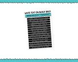 Rainbow, Black or White Quote Strips - Positive Talk V3