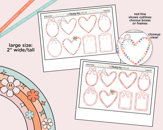 Pride Boxes - Frames Large/Jumbo Size Planner Stickers