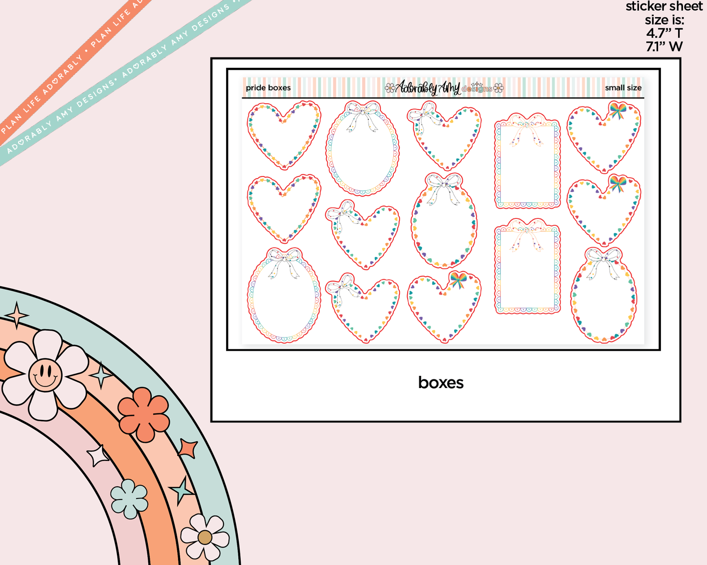 Pride Boxes - Frames Small Size Planner Stickers