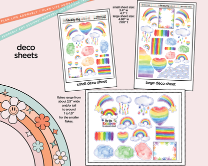 Rainbow Road Weekly Kit Deco Pages - All Sizes