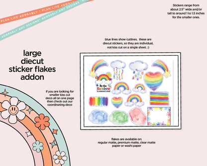 Rainbow Road Weekly Kit Deco Pages - All Sizes