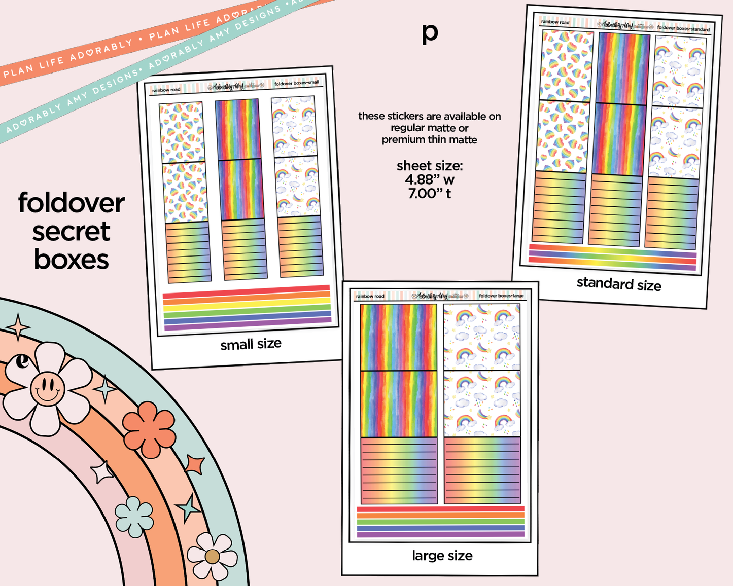 Rainbow Road Weekly Kit Addons - All Sizes - Strips, Smears and More!