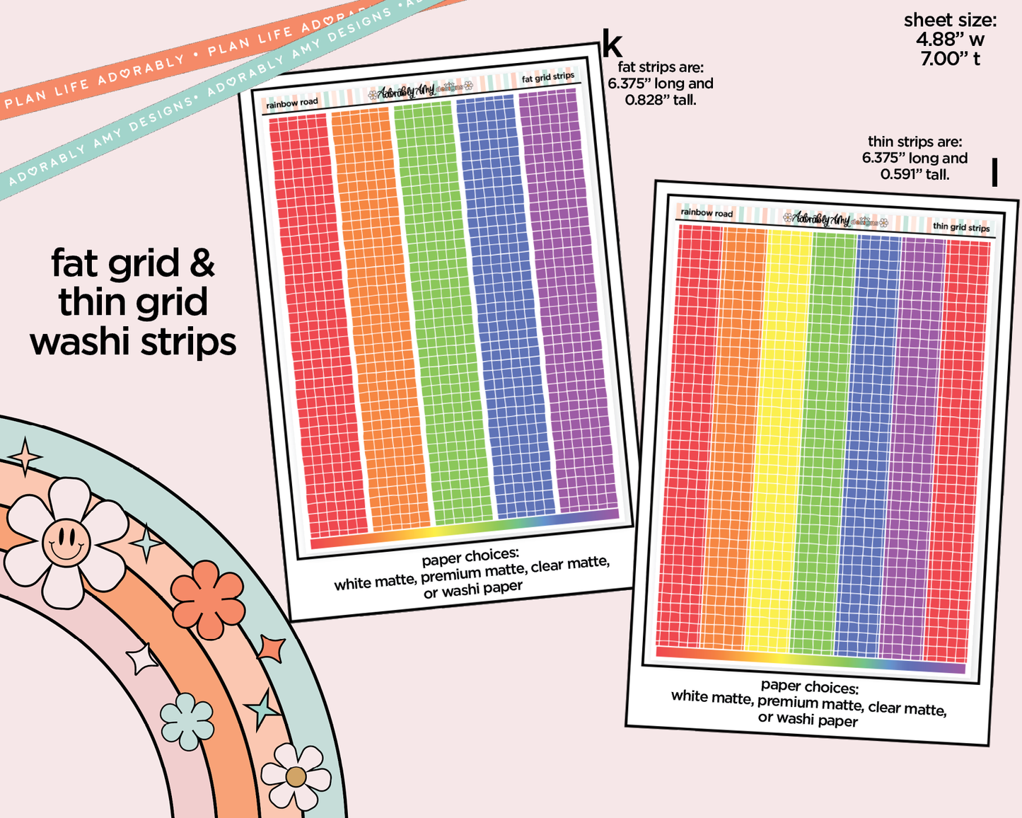 Rainbow Road Weekly Kit Addons - All Sizes - Strips, Smears and More!