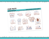 Reading is Dreaming Book and Reading Themed Typography Sampler Planner Stickers for any Planner or Insert