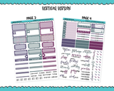 Vertical Rosemary by Your Garden Gate Forest Witch Themed Planner Sticker Kit for Vertical Standard Size Planners or Inserts