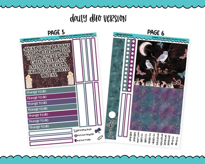 Daily Duo Rosemary by Your Garden Gate Forest Witch Themed Weekly Planner Sticker Kit for Daily Duo Planner