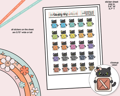Toothless Cat Social Media Icons Series - X Decoration Character Planner Stickers