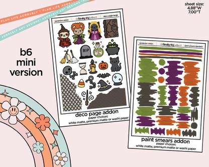 Mini B6 Sanderson Sisters Sticker Kit sized for ANY Vertical Insert