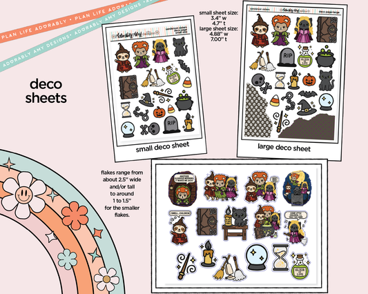 Sanderson Sisters Weekly Kit Deco Pages - All Sizes