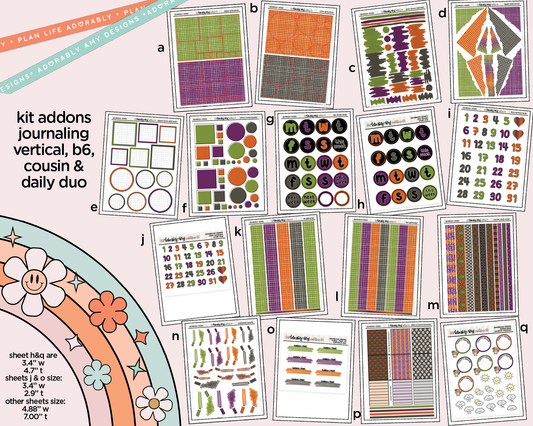 Sanderson Sisters Weekly Kit Addons - All Sizes - Strips, Smears and More!
