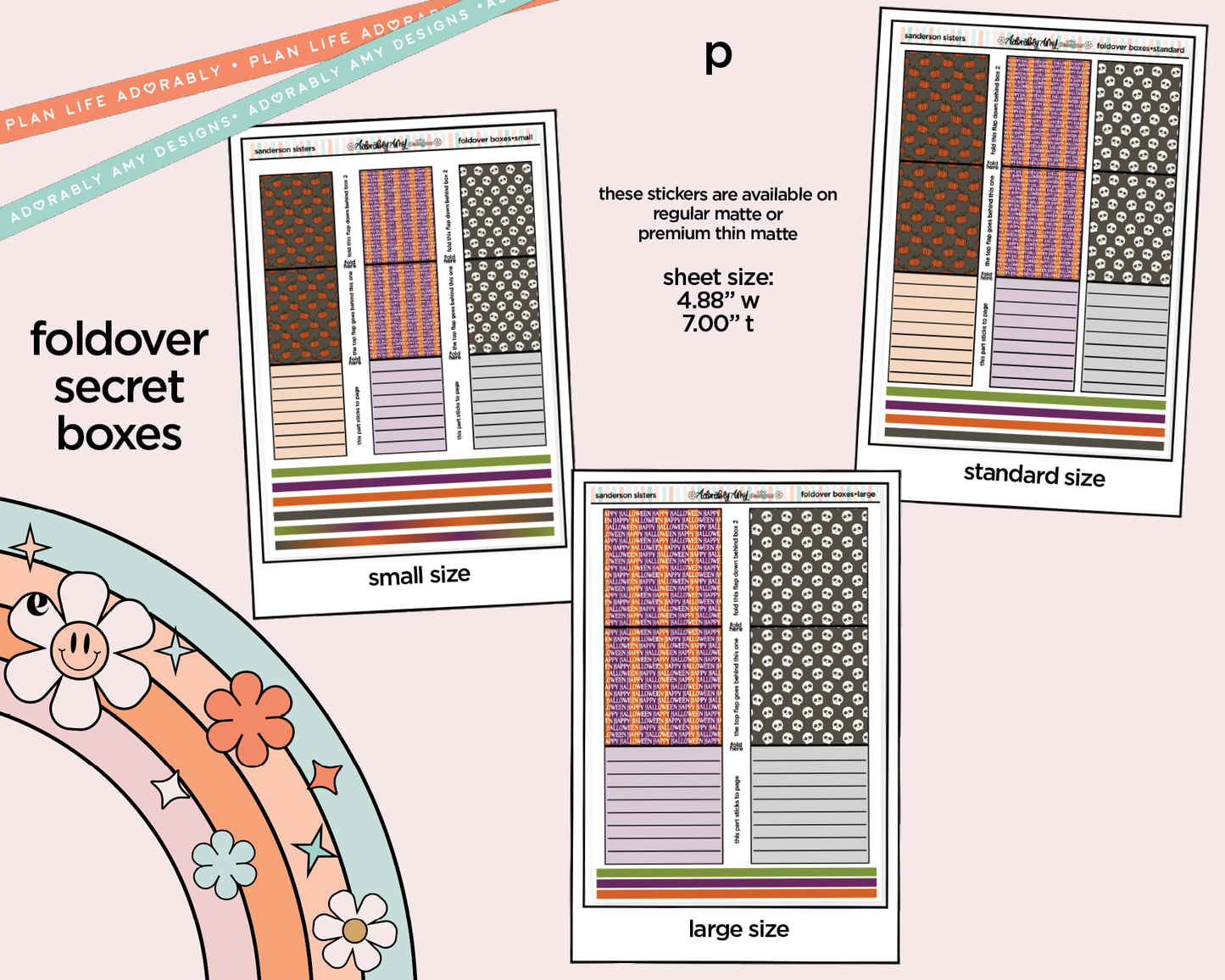 Sanderson Sisters Weekly Kit Addons - All Sizes - Strips, Smears and More!