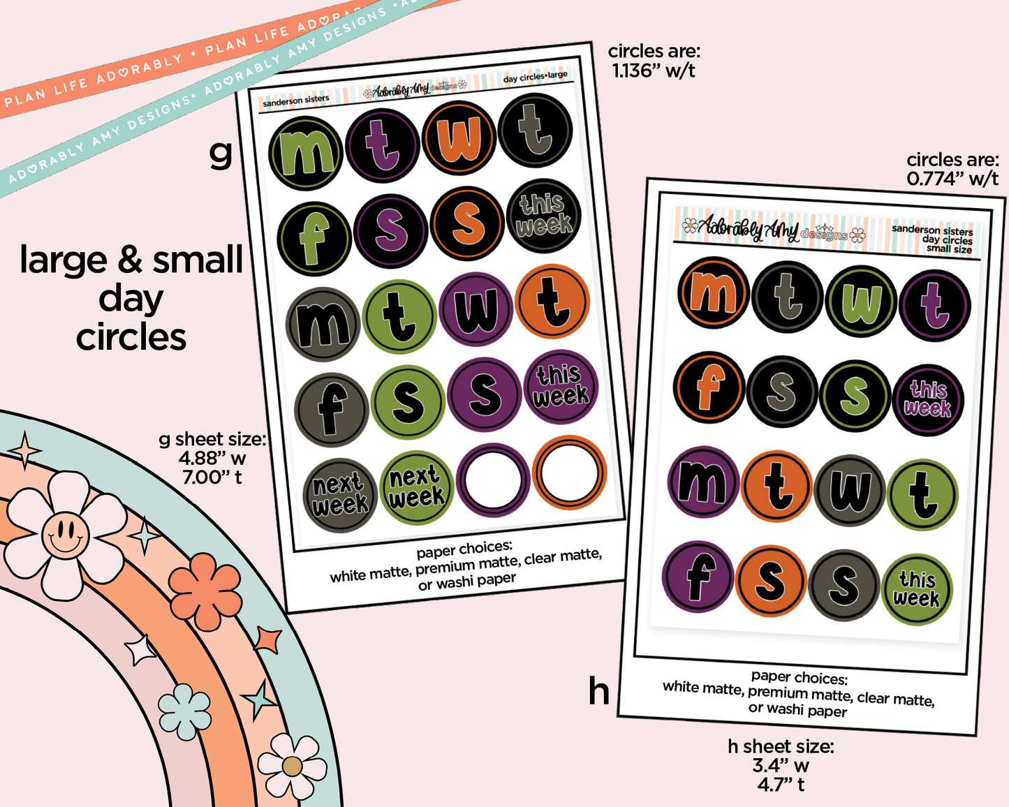 Sanderson Sisters Weekly Kit Addons - All Sizes - Strips, Smears and More!