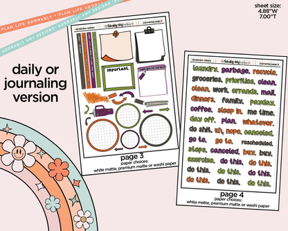 Journaling and Daily Planning Sanderson Sisters Planner Sticker Kit