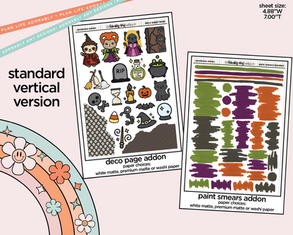 Vertical Sanderson Sisters Weekly Sticker Kit for Vertical Standard Size Planners or Insert