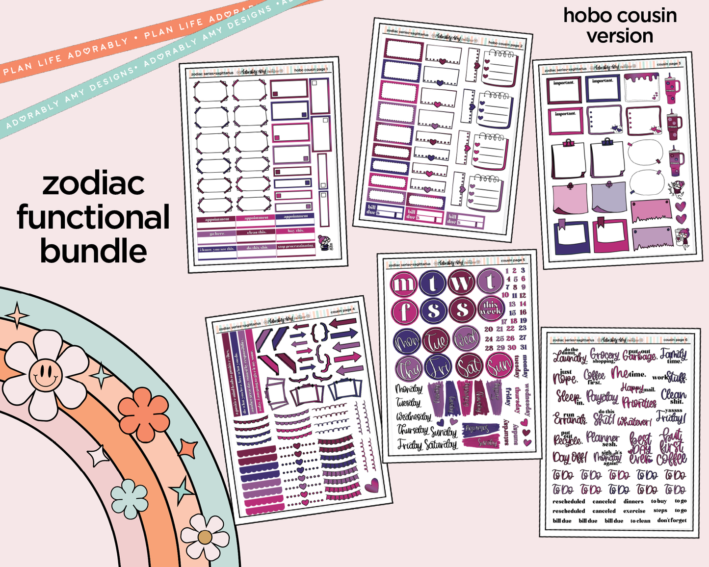 Zodiac Series - Sagittarius Hobo Cousin Size Limited Edition Bundle