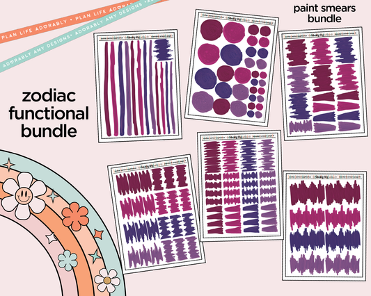 Zodiac Series - Sagittarius Limited Edition Paint Smears Bundle