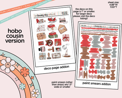 Hobonichi Cousin Weekly Dear Santa Planner Sticker Kit for Hobo Cousin or Similar Planners