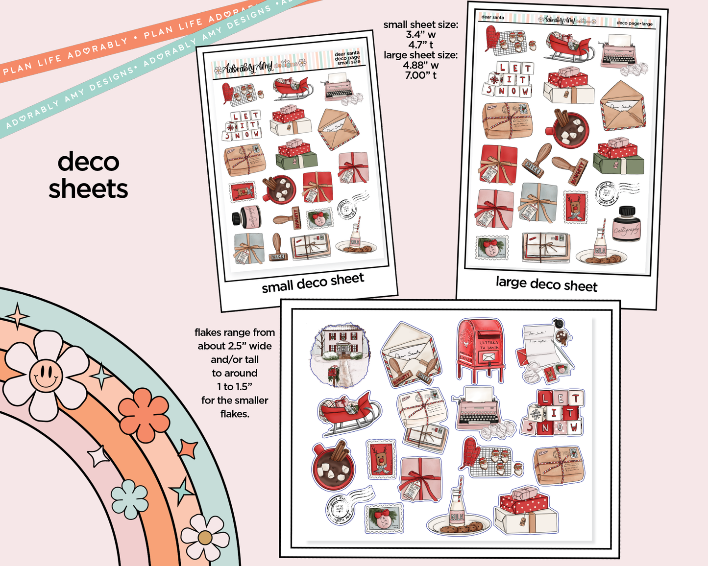 Dear Santa Weekly Kit Deco Pages - All Sizes