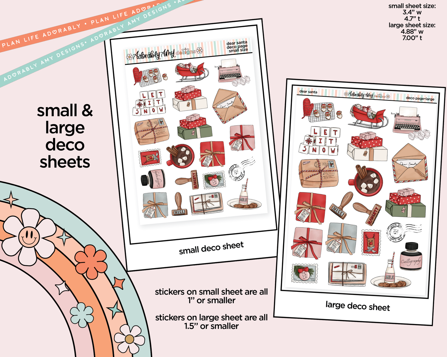 Dear Santa Weekly Kit Deco Pages - All Sizes
