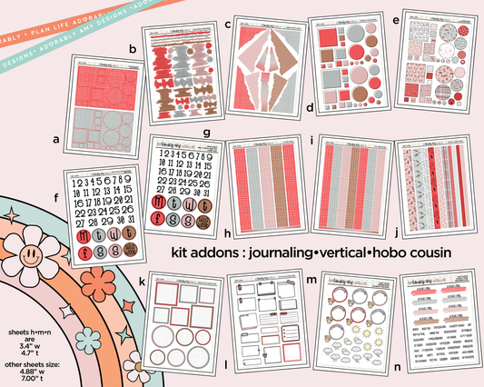 Dear Santa Weekly Kit Addons - All Sizes - Strips, Smears and More! - Adorably Amy Designs