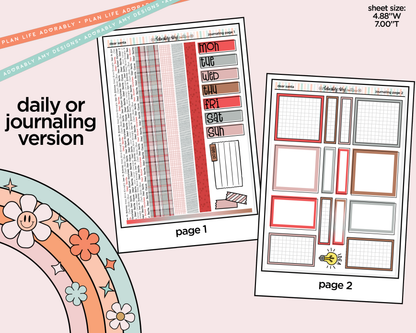 Journaling and Daily Planning Dear Santa Planner Sticker Kit