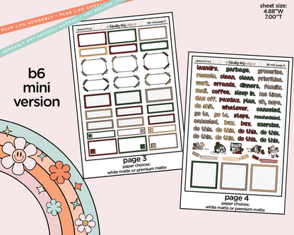 Mini B6 Season of Joy Sticker Kit sized for ANY Vertical Insert