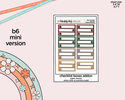 Mini B6 Season of Joy Sticker Kit sized for ANY Vertical Insert