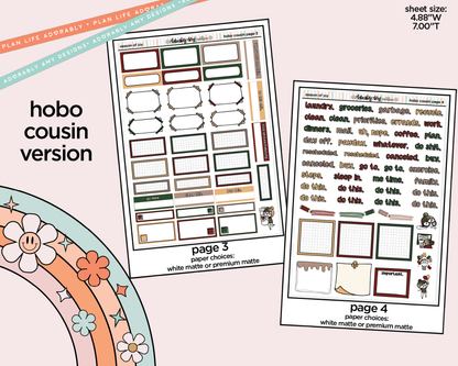 Hobonichi Cousin Weekly Season of Joy Planner Sticker Kit for Hobo Cousin or Similar Planners