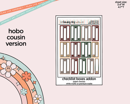 Hobonichi Cousin Weekly Season of Joy Planner Sticker Kit for Hobo Cousin or Similar Planners