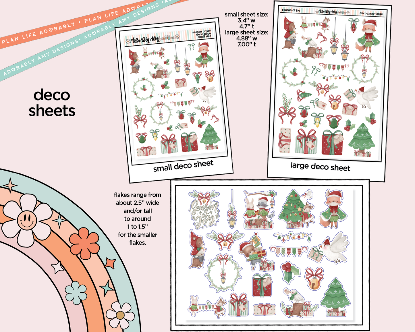 Season of Joy Weekly Kit Deco Pages - All Sizes