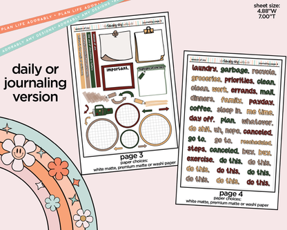 Journaling and Daily Planning Season of Joy Planner Sticker Kit