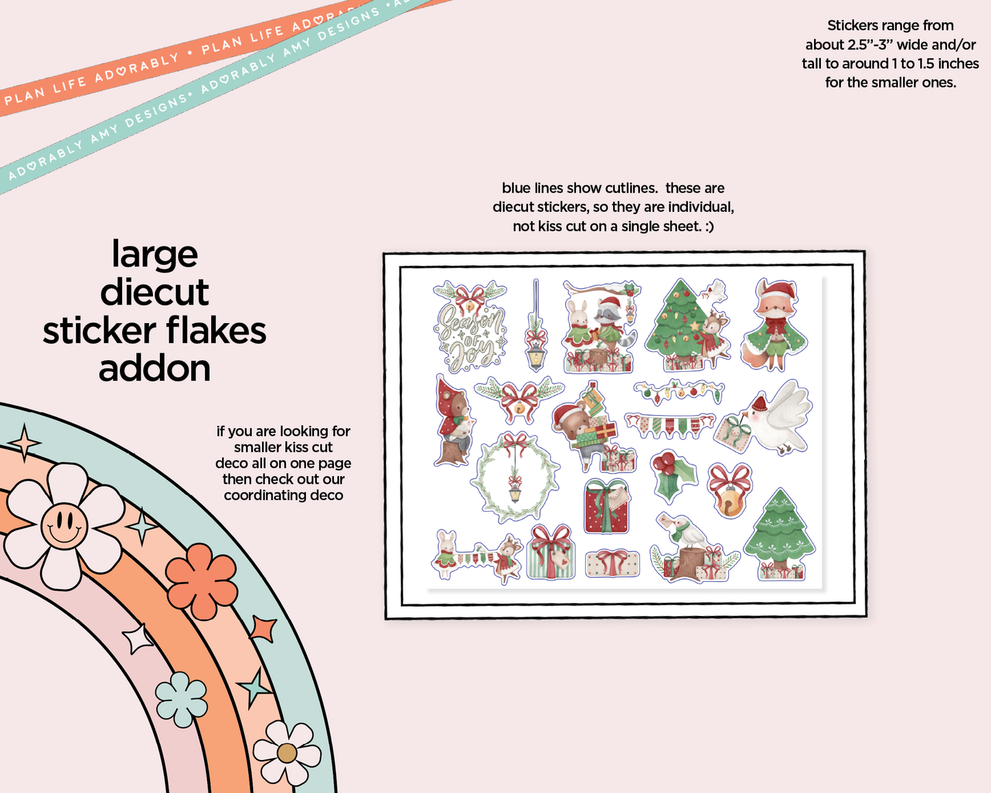 Journaling and Daily Planning Season of Joy Planner Sticker Kit