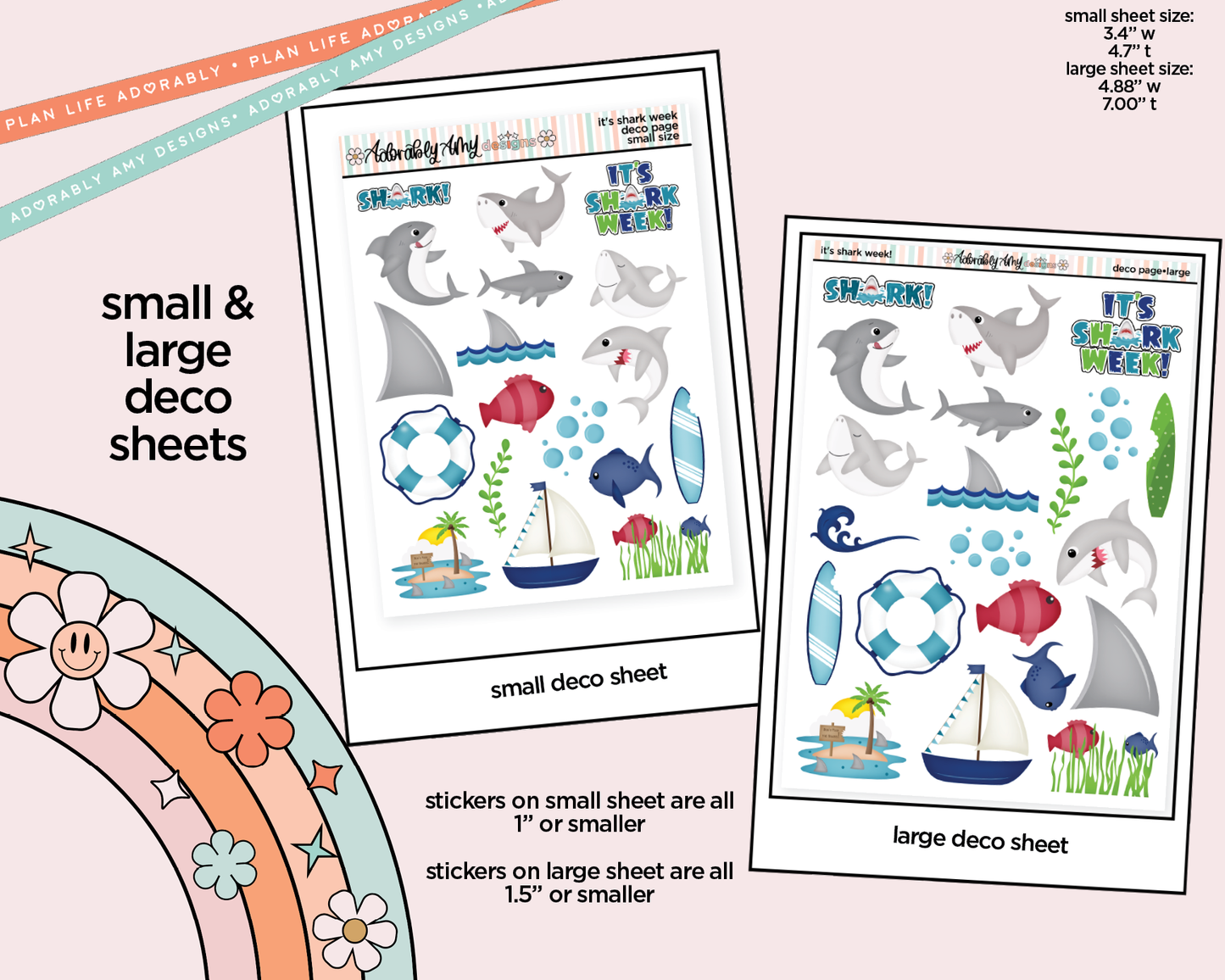 It's Shark Week! Weekly Kit Deco Pages - All Sizes