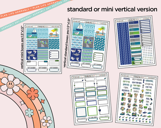 Vertical It's Shark Week! Kit for Vertical Standard Size Planners or Insert