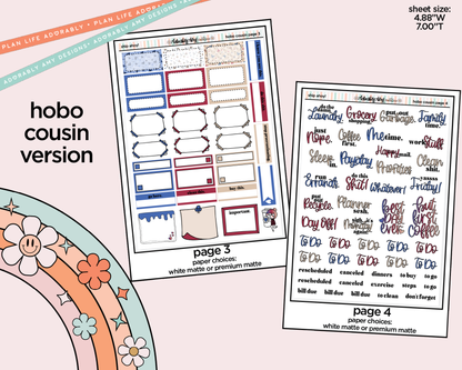 Hobonichi Cousin Weekly Ship Ahoy! Planner Sticker Kit for Hobo Cousin or Similar Planners