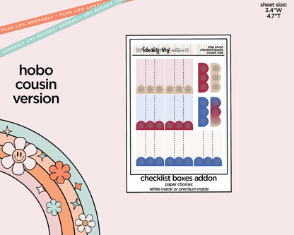 Hobonichi Cousin Weekly Ship Ahoy! Planner Sticker Kit for Hobo Cousin or Similar Planners