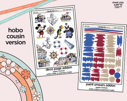 Hobonichi Cousin Weekly Ship Ahoy! Planner Sticker Kit for Hobo Cousin or Similar Planners