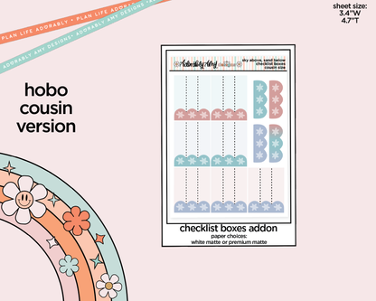 Hobonichi Cousin Weekly Sky Above Sand Below Planner Sticker Kit for Hobo Cousin or Similar Planners