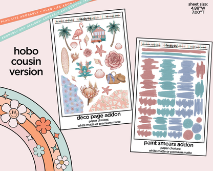 Hobonichi Cousin Weekly Sky Above Sand Below Planner Sticker Kit for Hobo Cousin or Similar Planners