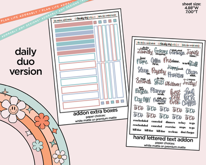 Daily Duo Sky Above Sand Below Weekly Planner Sticker Kit for Daily Duo Planner