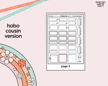 Hobonichi Cousin Weekly Let it Snow Planner Sticker Kit for Hobo Cousin or Similar Planners