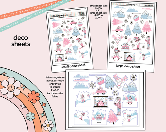 Let it Snow Weekly Kit Deco Pages - All Sizes