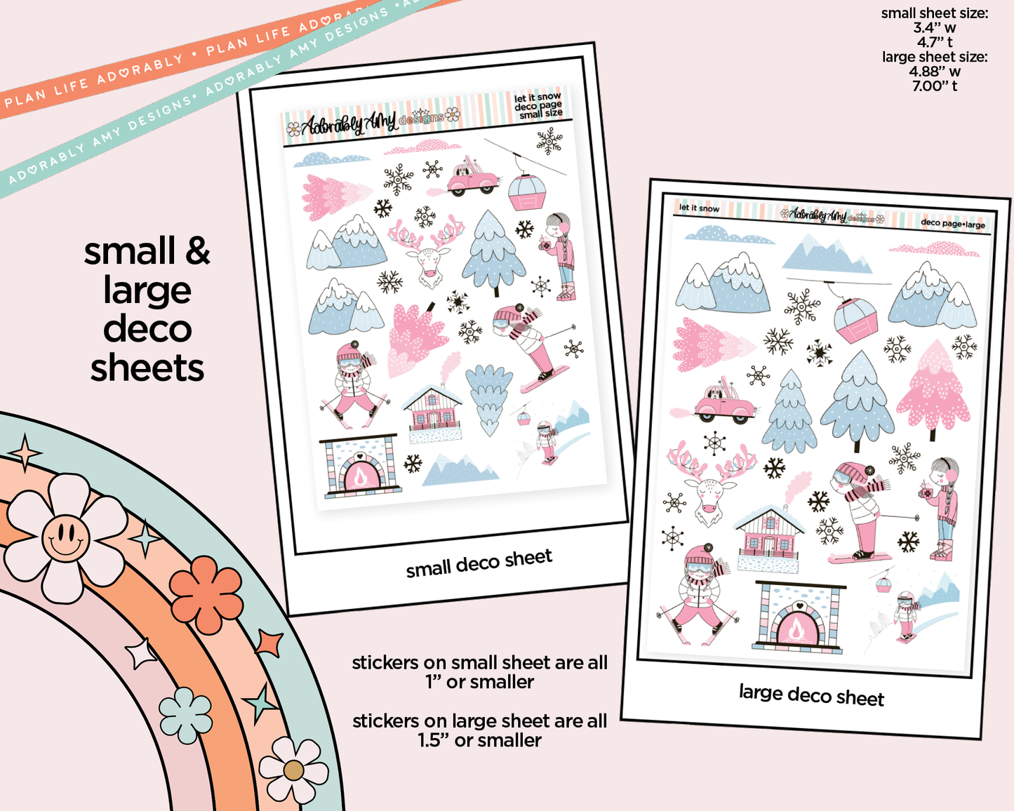 Let it Snow Weekly Kit Deco Pages - All Sizes