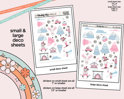Let it Snow Weekly Kit Deco Pages - All Sizes
