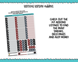 Vertical Something Wicked This Way Comes Spooky Halloween Themed Planner Sticker Kit for Vertical Standard Size Planners or Inserts