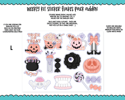 Spooky Trick or Treat Pastel Halloween Themed Weekly Kit Addons - All Sizes - Deco, Smears and More!