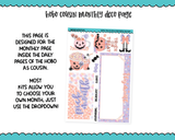 Hobonichi Cousin Monthly Pick Your Month Spooky Trick or Treat Pastel Halloween Themed Planner Sticker Kit for Hobo Cousin or Similar Planners